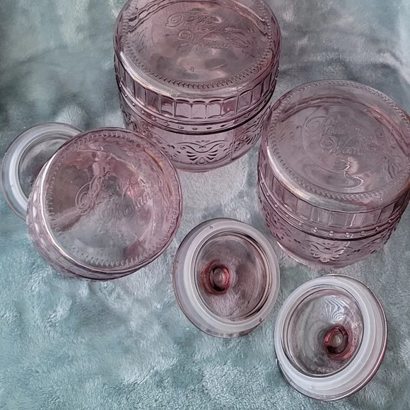 The Pioneer Woman Pink Glass Canister Set with Lids - Picture 3 of 8